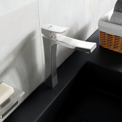 Смеситель для раковины высокий WasserKraft Aller однорычажный хром (1063H) - фото 4