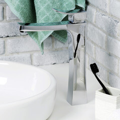 Смеситель для раковины высокий WasserKraft Aller однорычажный хром (1063H) - фото 3