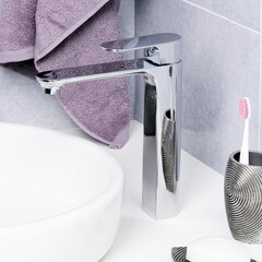 Смеситель для раковины высокий WasserKraft Dinkel однорычажный хром (5803H) - фото 2