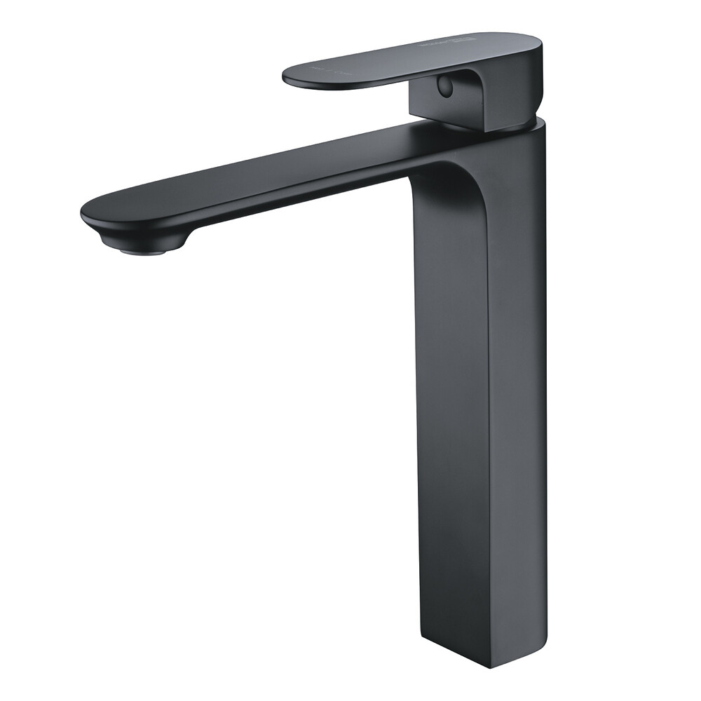 Смеситель для раковины высокий WasserKraft Elbe однорычажный черный (7403H)