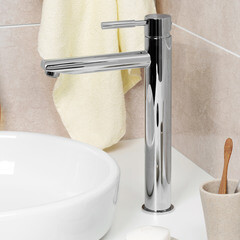 Смеситель для раковины высокий WasserKraft Main однорычажный хром (4103H) - фото 2