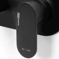 Смеситель для раковины встраиваемый WasserKraft Elbe однорычажный со скрытой частью в комплекте черный (7430) - фото 2