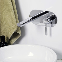 Смеситель для раковины встраиваемый WasserKraft Main однорычажный со скрытой частью в комплекте хром (4130) - фото 2