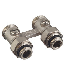 Узел нижнего подключения Tiemme 3/4 EK х 3/4 EK для радиатора (3390001) - фото 1