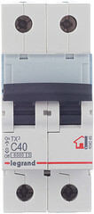 Автоматический выключатель модульный Legrand TX3 2P 40А тип C 6 кА 230/400 В (404046) - фото 4