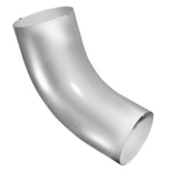 Колено трубы Оптима пластиковое d90 мм 60° белое RAL 9003