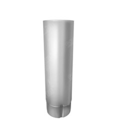 Труба водосточная Grand Line металлическая d150/100 мм 1 м белая RAL 9003