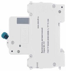 Автоматический выключатель модульный Dekraft BA-101 3P 25А тип C 4,5 кА 230/400 В (11080DEK) - фото 3