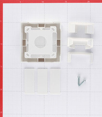 Коробка монтажная для кабель-канала DKC Viva белая 2 модуля (10123) - фото 3