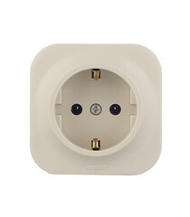 Изображение товара Розетка Legrand Quteo накладная слоновая кость (782241)