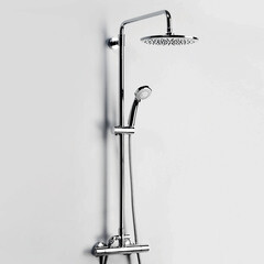 Душевая система WasserKraft с верхним душем с лейкой с изливом хром (A13302) - фото 2