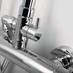 Душевая система WasserKraft с верхним душем с лейкой с изливом хром (A13302) - фото 4