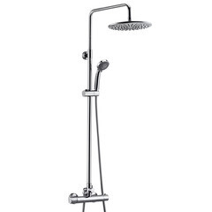 Душевая система WasserKraft с верхним душем с лейкой с изливом хром (A13302)