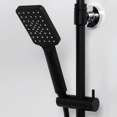 Душевая система WasserKraft Abens 2000 с верхним душем с лейкой с изливом черная (A11401) - фото 2