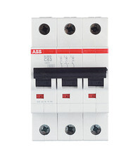 Автоматический выключатель модульный ABB S203 3P 63А тип C 6 кА 400 В (2CDS253001R0634)