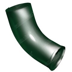 Колено стока Grand Line пластиковое d125/90 мм зеленый мох RAL 6005