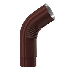 Колено трубы Металл Профиль проект d150 мм шоколад RAL 8017