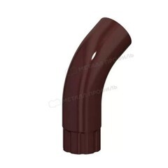 Колено трубы Grand Line d90 мм 60° шоколад RAL 8017