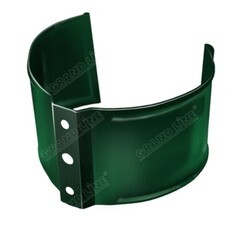 Хомут для труб Grand Line металлический d125/90 мм зеленый мох RAL 6005