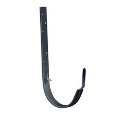 Кронштейн желоба длинный Оптима металлический d125 мм мокрый асфальт RAL 7024