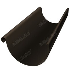 Желоб водосточный Grand Line металлический d150 мм 3 м темно-коричневый RR 32