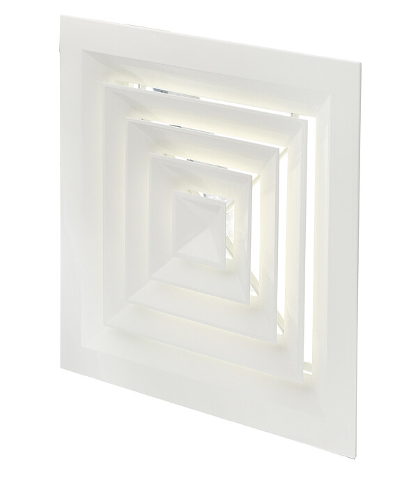 Изображение товара Потолочный квадратный диффузор Era Pro ДП4 450х450 мм для систем вентиляции и кондиционирования