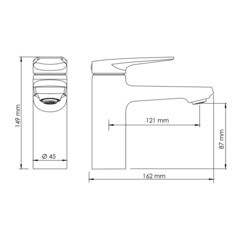 Смеситель для раковины WasserKraft Aisch однорычажный золото (5503) - фото 2