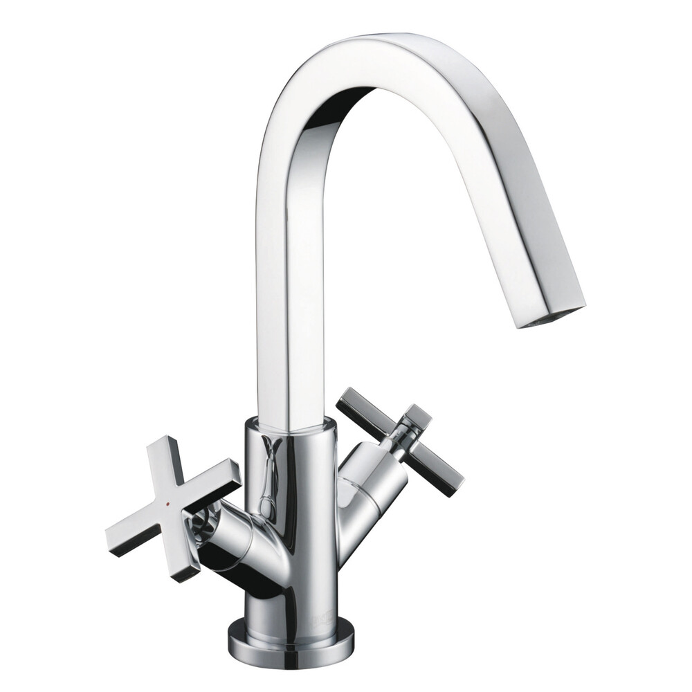 Смеситель для раковины WasserKraft Weser двухвентильный хром (7803)