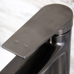 Смеситель для раковины WasserKraft Wiese однорычажный графит (8403) - фото 2