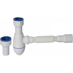 Сифон для писсуара с двумя выпусками 40 и 50 с выходом на 40 и гофрой ...