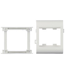 Изображение товара Рамка для кабель-канала 80х40/60 мм DKC Viva белая 2 модуля (10043)