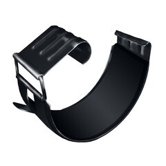 Соединение желоба Оптима d125 мм мокрый асфальт RAL 7024