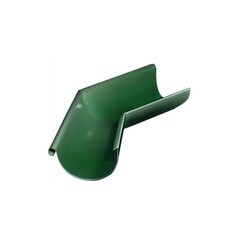 Угол желоба Grand Line металлический внешний d125 мм 135° зеленый мох RAL 6005