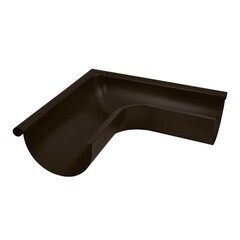 Угол желоба Аквасистем металлический внешний d150 мм 90° RAL 8017