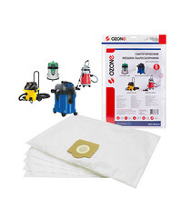 Мешок для пылесоса Ozone 25 л синтетическая ткань (5 шт.) (MXT-3041/5) - фото 4