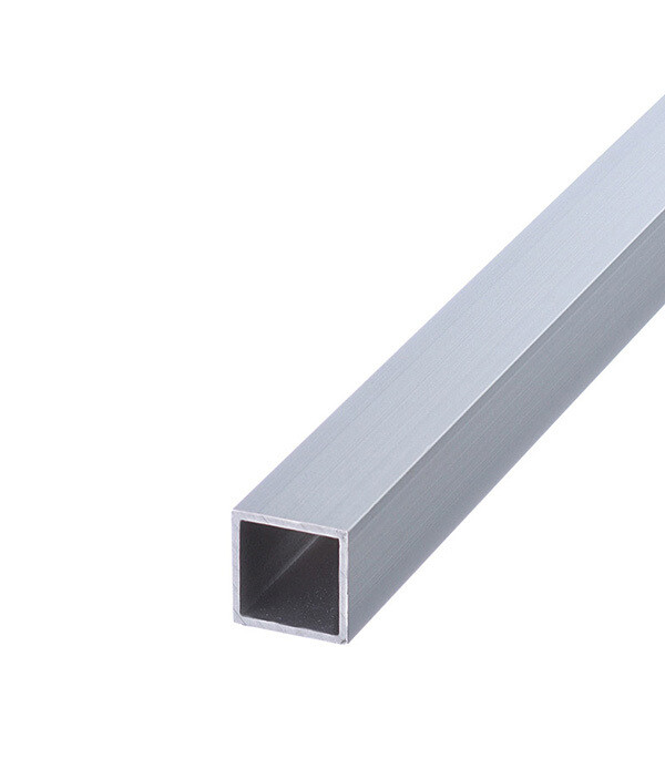 Изображение товара Трубка алюминиевая квадратная 12х12х1,2х1000 мм Серебристая матовая Изображение товара Трубка алюминиевая квадратная 12х12х1,2х1000 мм Серебристая матовая