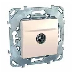 Розетка телевизионная Schneider Electric Unica оконечная скрытая установка бежевая (MGU5.463.25ZD)