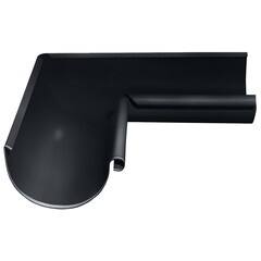 Угол желоба Grand Line металлический внутренний d125 мм 90° RAL 7024