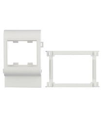 Изображение товара Рамка для кабель-канала 100х40/60/80 мм DKC Viva белая 2 модуля (10053)