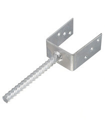 Изображение товара Опора колонны бруса U-образная оцинкованная d19 90х325х120х4 мм