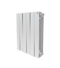 Изображение товара Радиатор биметаллический Royal Thermo Piano Forte 500 мм 6 секций 1" боковое подключение 591х480 мм белый