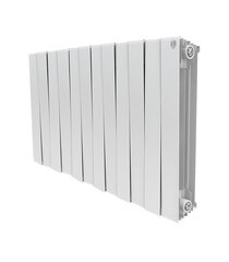 Изображение товара Радиатор биметаллический Royal Thermo Piano Forte 500 мм 12 секций 1" боковое подключение 591х960 мм белый