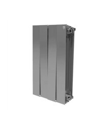 Изображение товара Радиатор биметаллический Royal Thermo Piano Forte 500 мм 4 секции 1" боковое подключение 591х320 мм серый