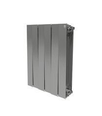 Изображение товара Радиатор биметаллический Royal Thermo Piano Forte 500 мм 6 секций 1" боковое подключение 591х480 мм серый
