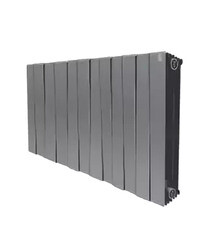 Изображение товара Радиатор биметаллический Royal Thermo Piano Forte 500 мм 12 секций 1" боковое подключение 591х960 мм серый
