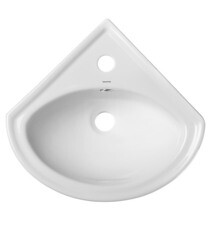 Раковина-мини Sanita Beep 36 см угловая подвесная белая (VERSAWB01) - фото 6