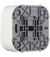 Выключатель Legrand Quteo двухклавишный накладной белый (782202) - фото 4