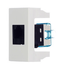 Розетка для кабель-канала компьютерная DKC Viva белая RJ45 1 модуль (45038) - фото 3