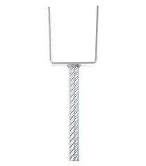 Опора колонны бруса U-образная оцинкованная d19 90х325х120х4 мм - фото 2