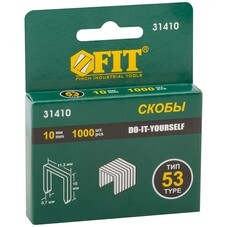 Скобы для степлера FIT тип 53 10 мм (1000 шт.)